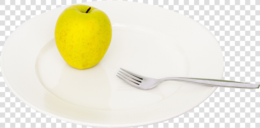 Apple And Fork On Plate Png Image   Plate Png  Transparent PngTransparent PNG