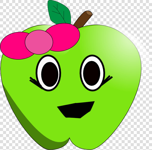 Smilling Little Apple Svg Clip Arts   Cute Apple Clipart  HD Png DownloadTransparent PNG