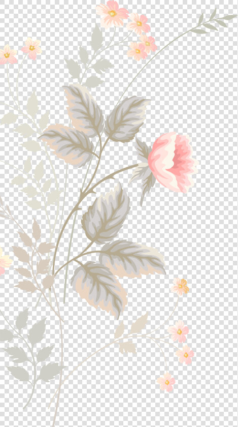 Pink Flower Pattern Watercolor Design Floral Flowers   Flower Background Portrait 2000   2000  HD Png DownloadTransparent PNG