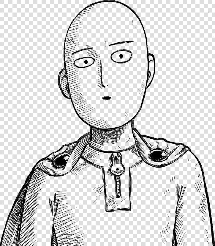 Drawing Transparent Face   One Punch Man Simple Drawing  HD Png DownloadTransparent PNG