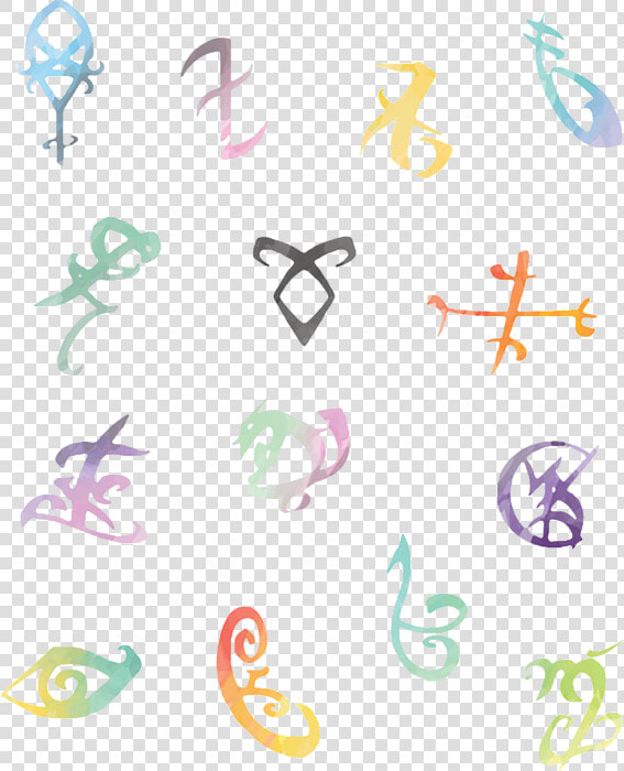 Shadowhunter Runes Watercolour  HD Png DownloadTransparent PNG