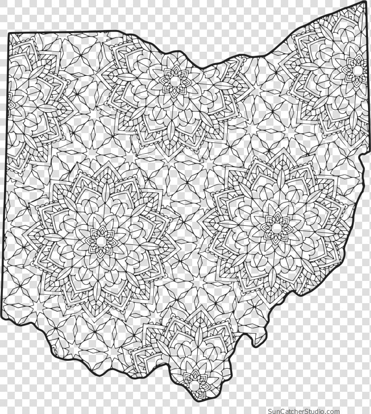 Free Coloring Pages For Ohio Ohio Map Coloring Page   Louisiana Coloring Pages  HD Png DownloadTransparent PNG