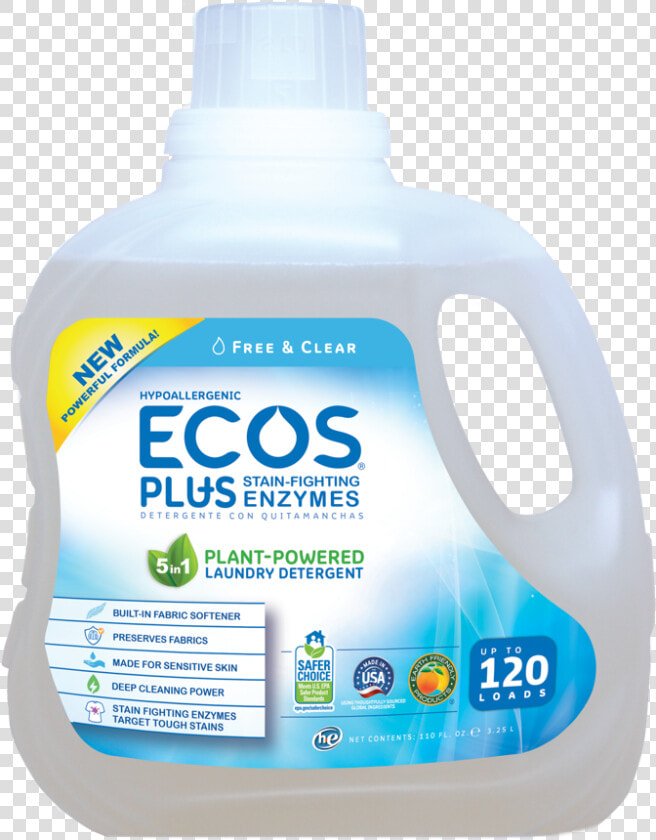 Ecos Laundry Detergent  HD Png DownloadTransparent PNG