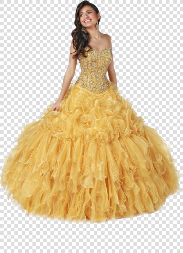 Gown Clipart Yellow Dress   Girl Princess Dress Png  Transparent PngTransparent PNG