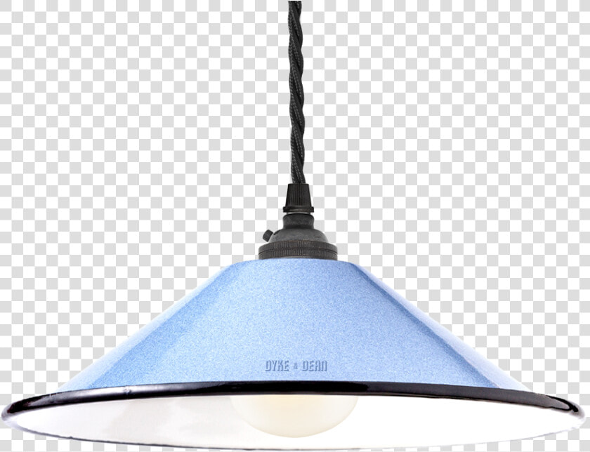 Small Blue Enamel Cone Shade   Lampshade  HD Png DownloadTransparent PNG