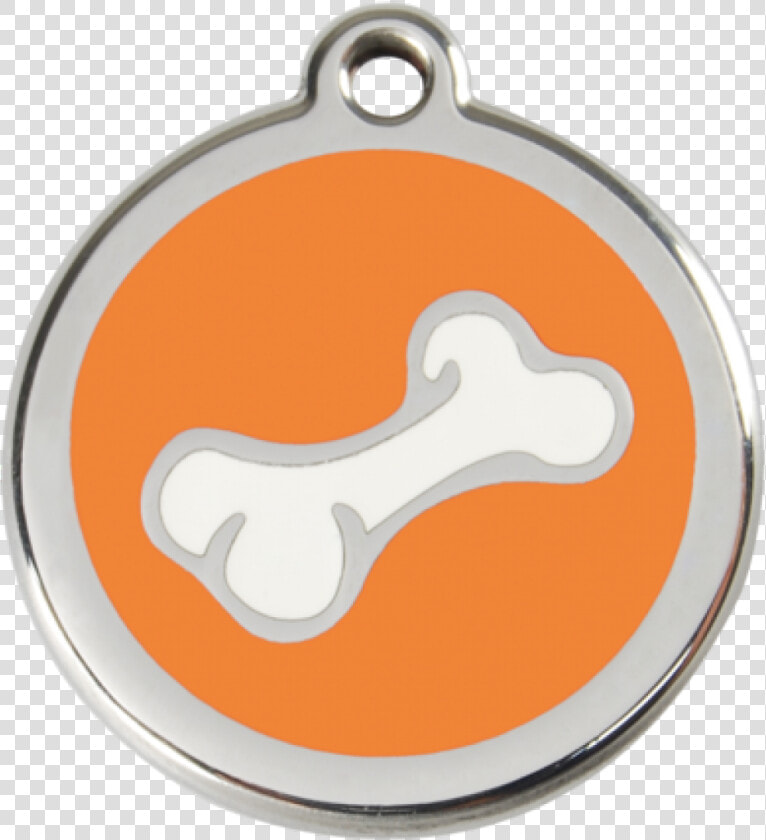 Orange Cartoon Bone Pet Tag   Dog Dag Clip Art  HD Png DownloadTransparent PNG