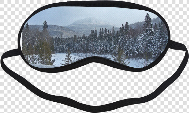 Winter Wonderland Sleeping Mask   Funny Sleeping Eye Mask Design  HD Png DownloadTransparent PNG