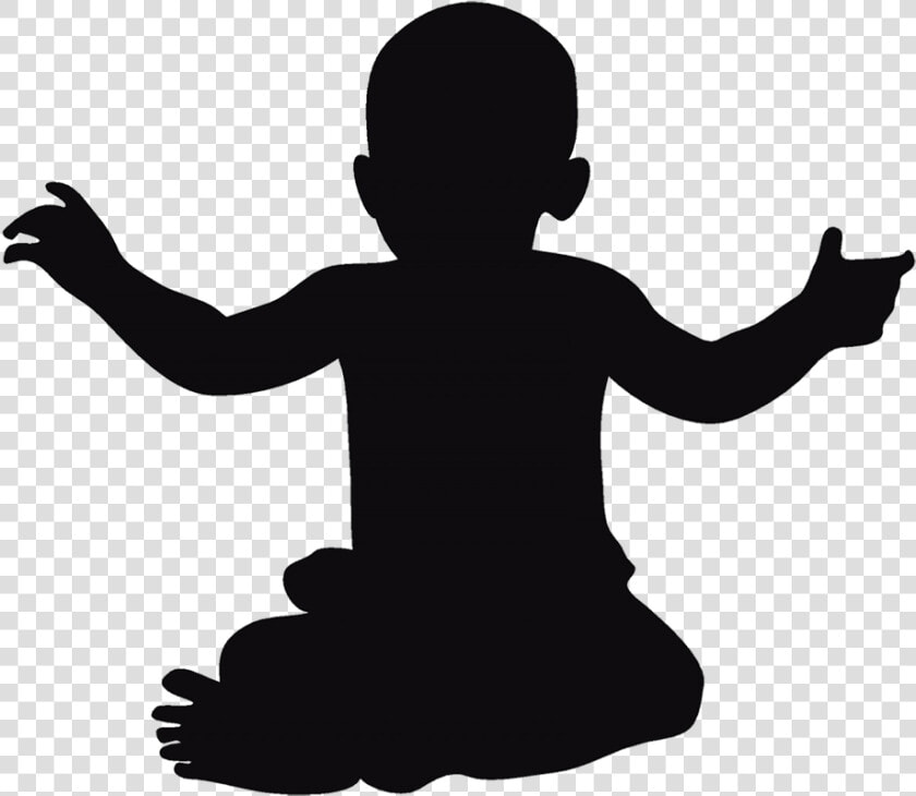 Baby Silhouette Sitting Up   Child Sitting Silhouette Png  Transparent PngTransparent PNG