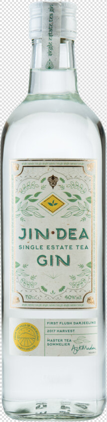 Jindea Single Estate Tea Gin   Glass Bottle  HD Png DownloadTransparent PNG