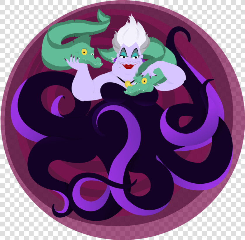 Ursula Ariel Art The Walt Disney Company Painting   Ursula Disney Art  HD Png DownloadTransparent PNG