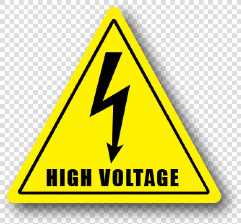 Hazard Sign High Warning Safety Voltage Clipart  HD Png DownloadTransparent PNG