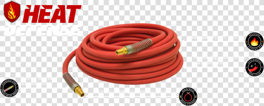 Heat Defense Rubber Air Hose   Wire  HD Png DownloadTransparent PNG