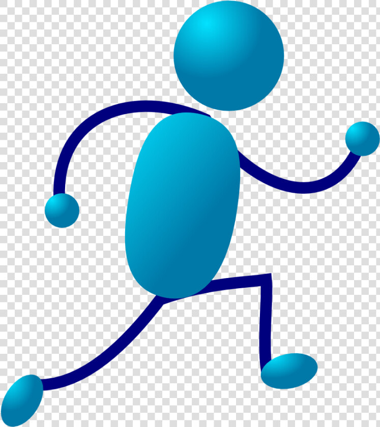 Girl Running Panda Free   Stick Man Running  HD Png DownloadTransparent PNG