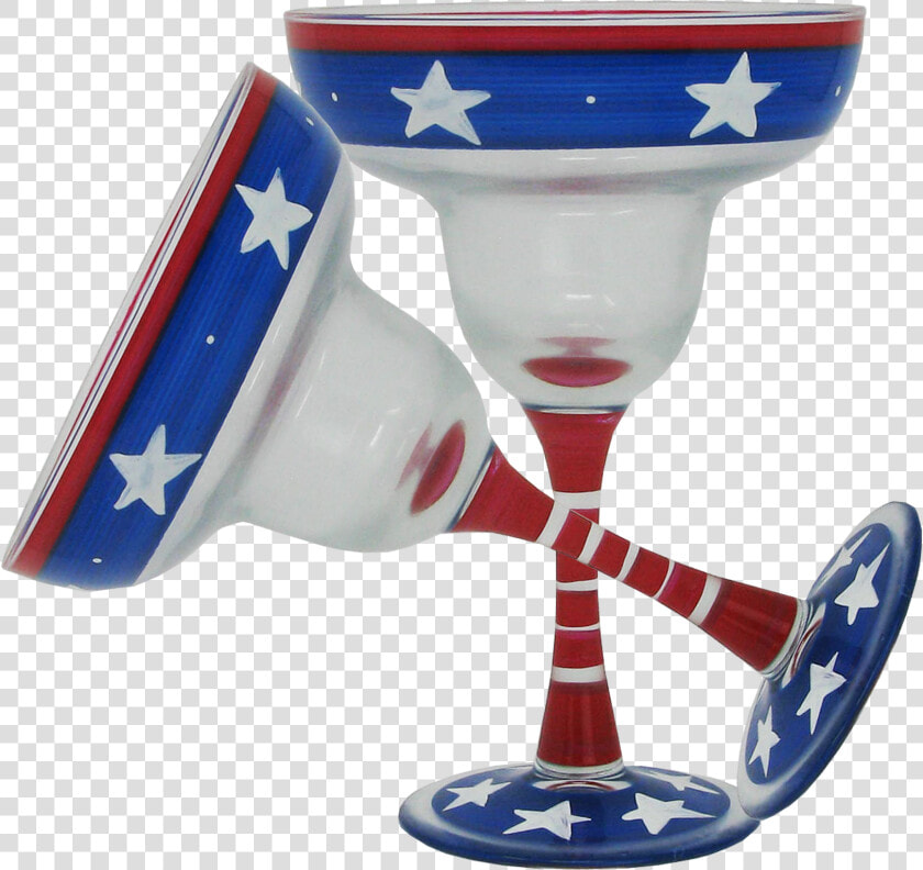 Stars stripes Margarita Glass Patriotic Collection   Wine Glass  HD Png DownloadTransparent PNG