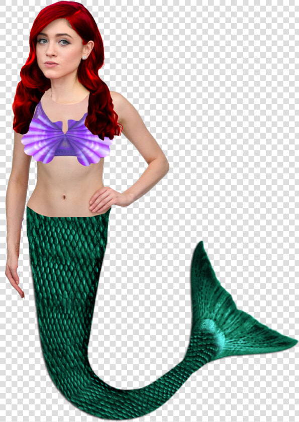 Natalia Dyer As Ariel   Merman Tail Png  Transparent PngTransparent PNG