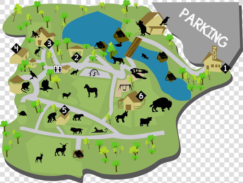 Zoo Clipart Zoo Map   Potawatomi Zoo Map  HD Png DownloadTransparent PNG