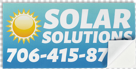 Solar Bumper Sticker Cornered Png   Signage  Transparent PngTransparent PNG