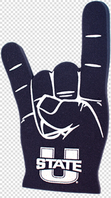 U state Foam Finger Navy   Usu  HD Png DownloadTransparent PNG