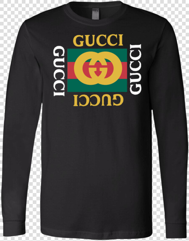 Tt0084 Gucci Logo Long Sleeve T shirt   Long sleeved T shirt  HD Png DownloadTransparent PNG