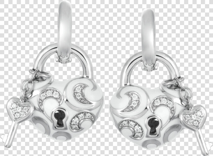 Belle Étoile Key To My Heart White Earrings   Earrings  HD Png DownloadTransparent PNG