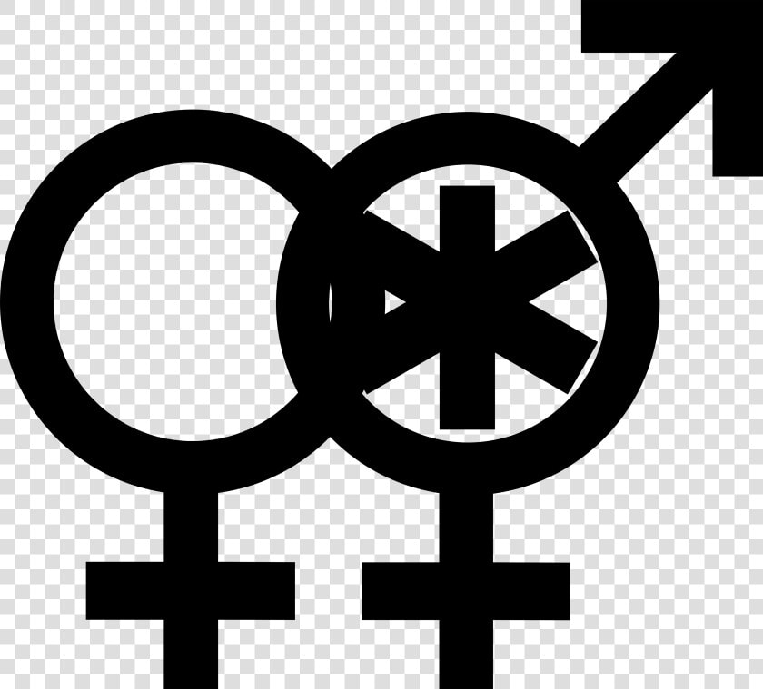 Transparent Man And Woman Symbol Png   Hermaphrodite Symbol  Png DownloadTransparent PNG