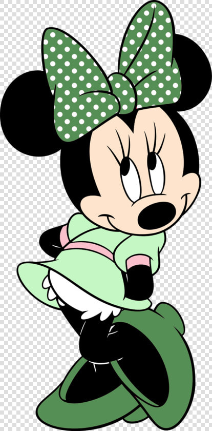 Brushes Png Minie   Minnie Mouse Green Bow  Transparent PngTransparent PNG