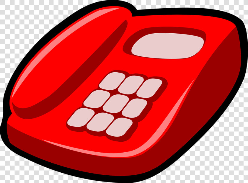 Telephone  Red  Phone  Telecommunication  Instrument   Home Phone Cartoon Png  Transparent PngTransparent PNG