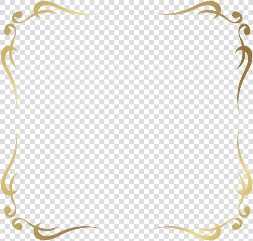 Decorative Border Png   Transparent Background Gold Fancy Borders  Png DownloadTransparent PNG