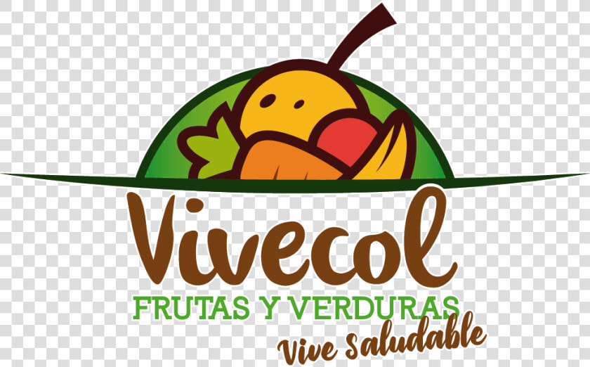 Logo Etiqueta Vivecol Editablesubsub   Logo Frutas Y Verduras  HD Png DownloadTransparent PNG