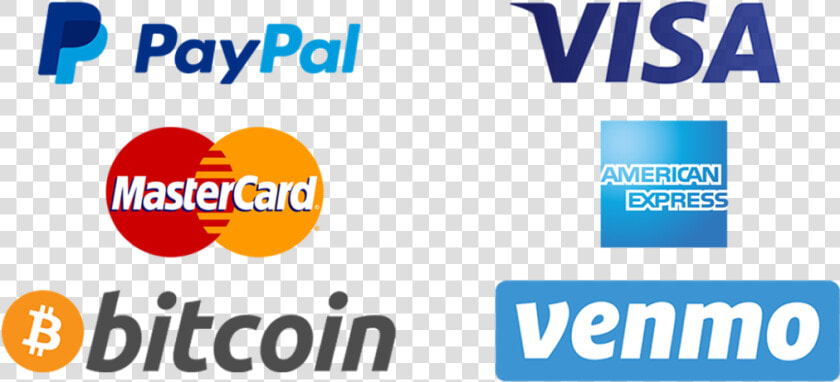 Logos combined3   Credit Cards Paypal Venmo  HD Png DownloadTransparent PNG