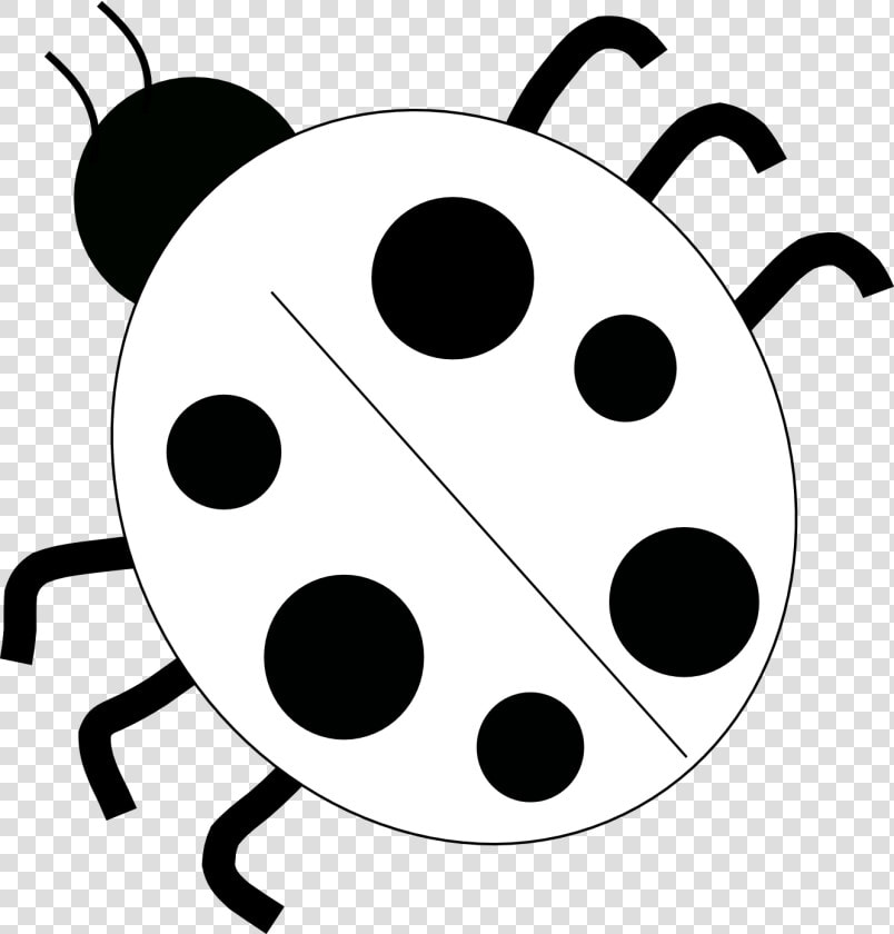 Ladybug Clipart Drawn   Lady Bug Black And White  HD Png DownloadTransparent PNG