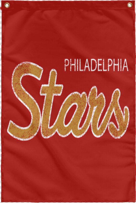 Retro Usfl Philadelphia Stars Sublimated Wall Flag   Calligraphy  HD Png DownloadTransparent PNG