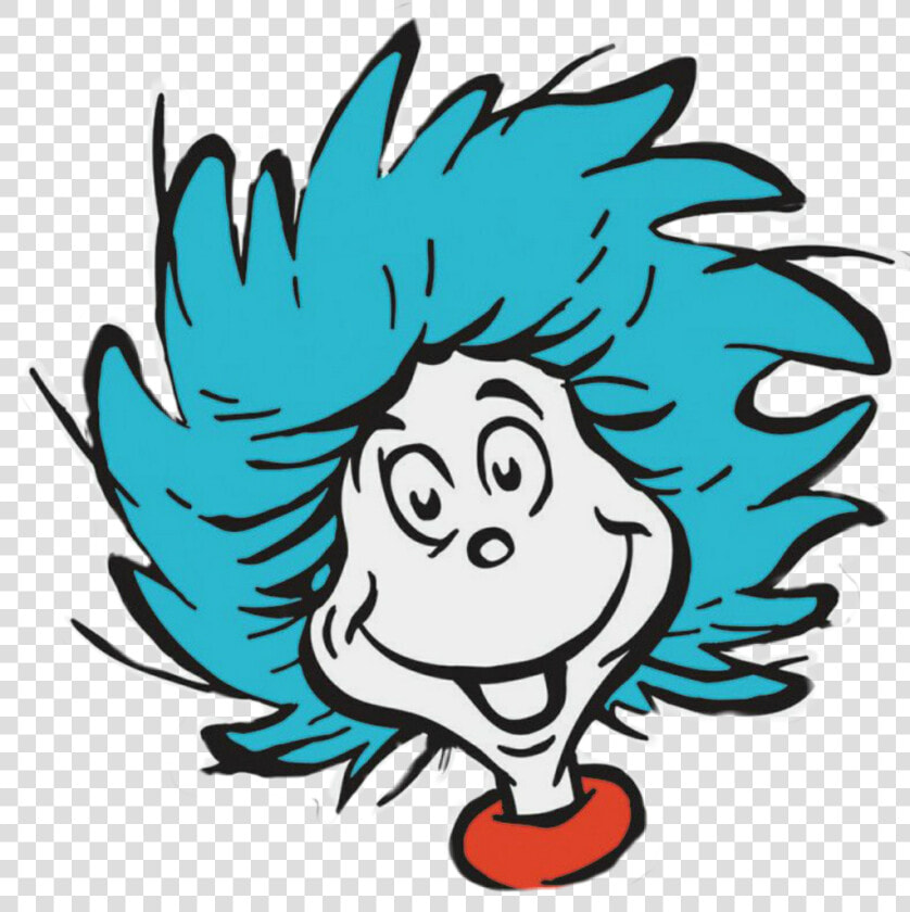  thing1  thing2  seuss   Thing 1 And Thing 2 Head  HD Png DownloadTransparent PNG