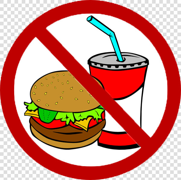 Clipart No Fast Food   Poster On Say No To Junk Food  HD Png DownloadTransparent PNG