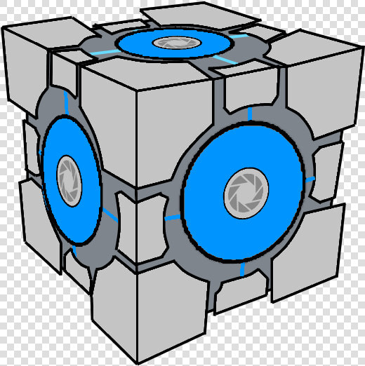 Aperture Science Weighted Storage   Portal 2 Weighted Storage Cube  HD Png DownloadTransparent PNG