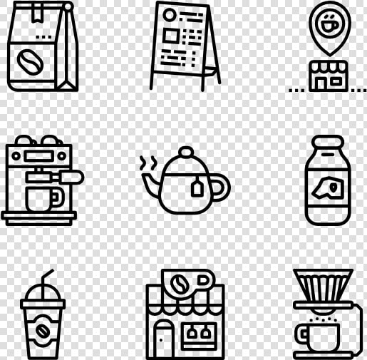 Image Black And White Stock Cafe Icon Packs   Png Resume Icons  Transparent PngTransparent PNG