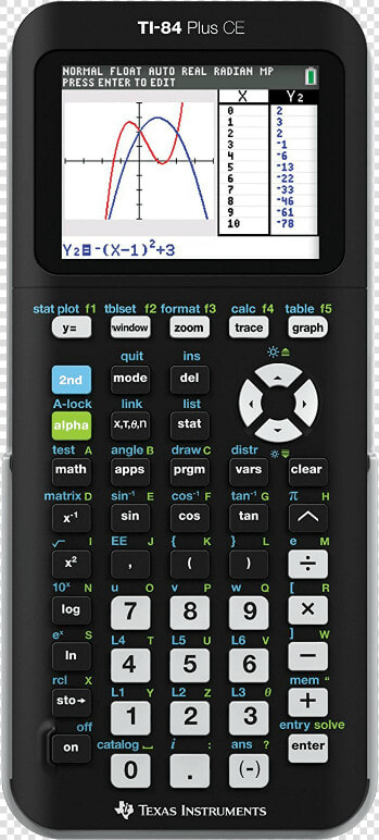 Ti 84 Plus Ce   Ti 84 Plus Ce Graphing Calculator  HD Png DownloadTransparent PNG