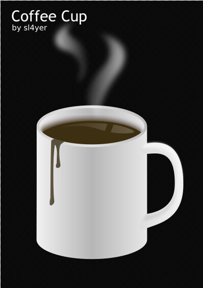 Vector Image Of A Cup Of Hot Coffee   Coffee Cup Clip Art  HD Png DownloadTransparent PNG