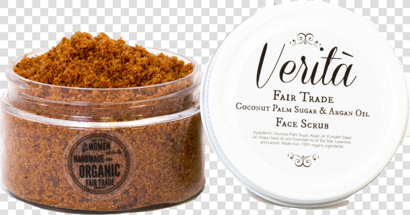 Coconut Palm Sugar  amp  Argan Oil Face Scrub   Coconut Palm Sugar Scrub  HD Png DownloadTransparent PNG