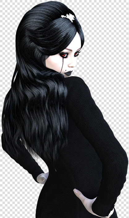 Dark  Gothic  Girl  Woman  Sensual  Sexy  Lady   Gothic Girl Png  Transparent PngTransparent PNG