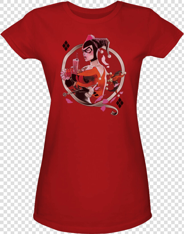 Womens Gotham City Siren Harley Quinn T shirt   Mentalist T Shirt  HD Png DownloadTransparent PNG