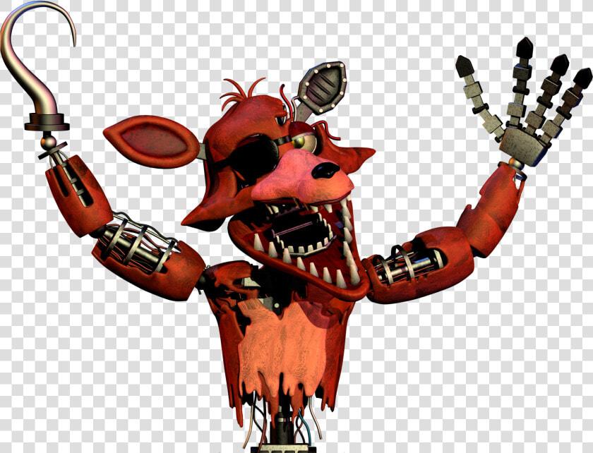 Foxy Png Page   Fnaf Withered Foxy Render  Transparent PngTransparent PNG