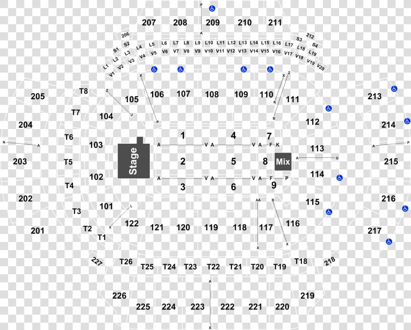 Row Seat Number State Farm Arena Atlanta Seating Chart  HD Png DownloadTransparent PNG