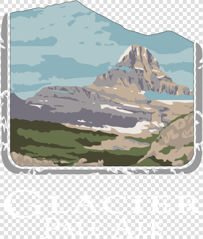 Glacier Pale Ale   Graphic Of Glacier National Park  HD Png DownloadTransparent PNG