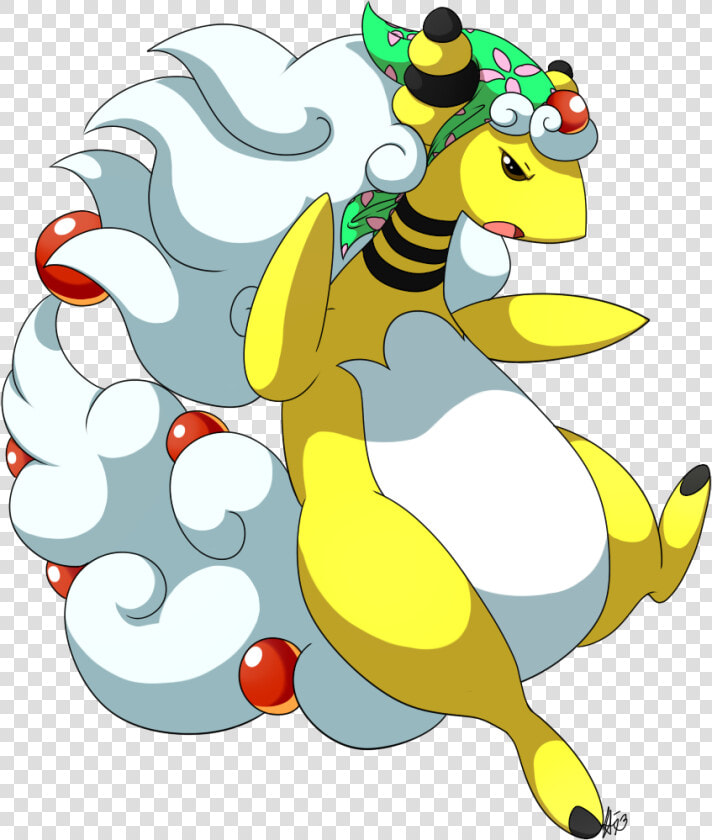 Mega Ampharos  My Dragon sheep Baby   Mega Ampharos Dragon Ball  HD Png DownloadTransparent PNG