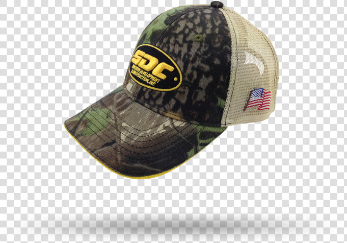 Camo 6 panel Mesh Military Cap With Sandwich Brim   Baseball Cap  HD Png DownloadTransparent PNG