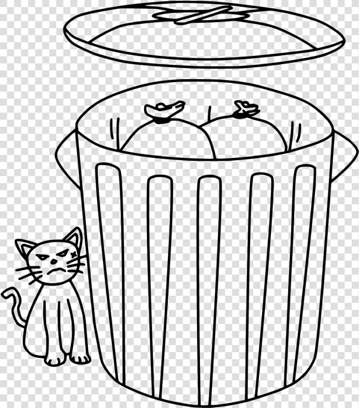 รูป ถัง ขยะ ลาย เส้น Clipart   Png Download   Open Trash Can Line Drawing  Transparent PngTransparent PNG