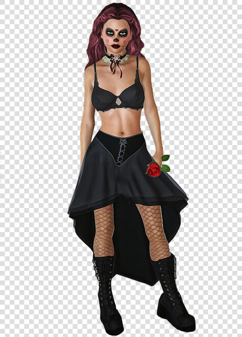 Girl Halloween Isolated Scary Creepy Weird   Too Sexy Halloween  HD Png DownloadTransparent PNG