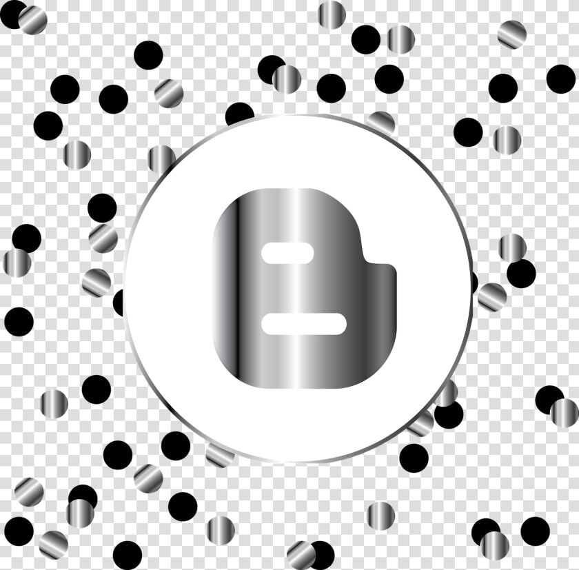 Blogger Silver Icon Free Picture   Facebook Black And Yellow Icon  HD Png DownloadTransparent PNG