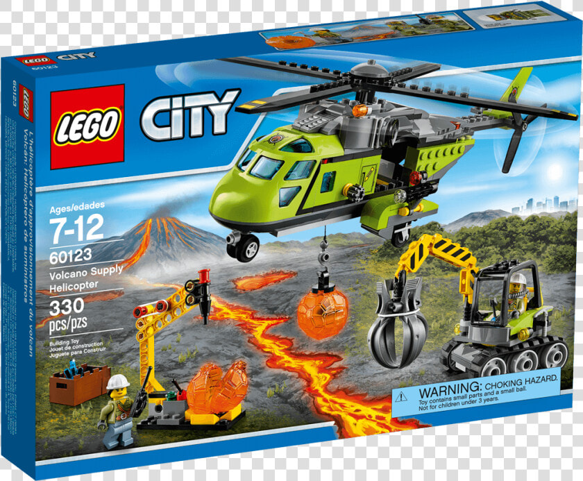 Transparent Helicoptero Png   Lego City Volcano 60125  Png DownloadTransparent PNG